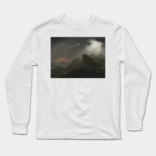 Joshua Commanding the Sun to Stand Still by John Martin Long Sleeve T-Shirt